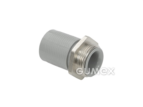 Konektor ADK 173 P pre chráničky, otočný vonkajší závit PG9, rozmer koncovky 14mm, IP54 (EN 60529), PA6, -35°C/+80°C, šedý